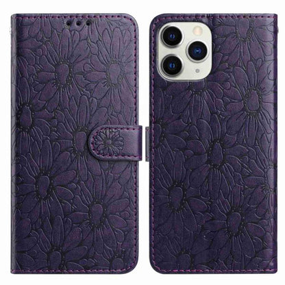Daisy Embossed Leather Phone Case, For iPhone 11, For iPhone 11 Pro