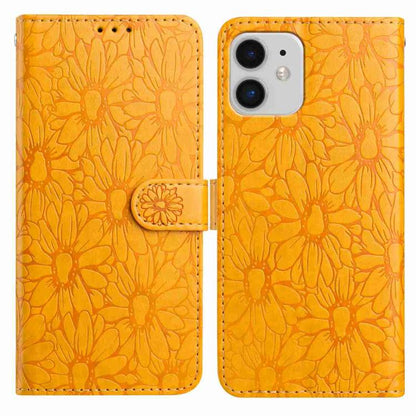 Daisy Embossed Leather Phone Case, For iPhone 11, For iPhone 11 Pro