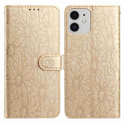 Daisy Embossed Leather Phone Case, For iPhone 11, For iPhone 11 Pro