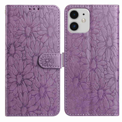 Daisy Embossed Leather Phone Case, For iPhone 11, For iPhone 11 Pro