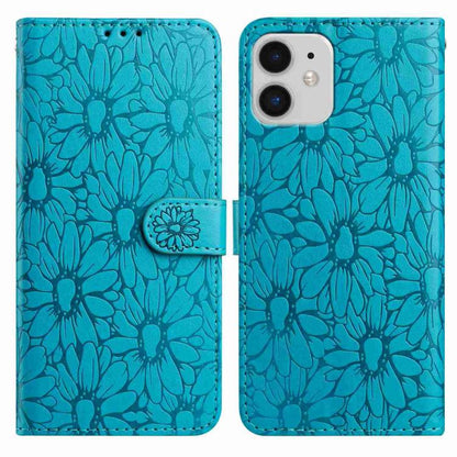 Daisy Embossed Leather Phone Case, For iPhone 11, For iPhone 11 Pro