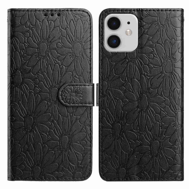 Daisy Embossed Leather Phone Case, For iPhone 11, For iPhone 11 Pro