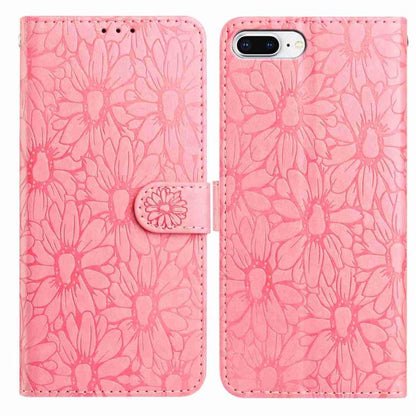 Daisy Embossed Leather Phone Case, For iPhone XS Max, For iPhone 8 Plus / 7 Plus