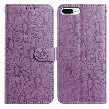 Daisy Embossed Leather Phone Case, For iPhone XS Max, For iPhone 8 Plus / 7 Plus