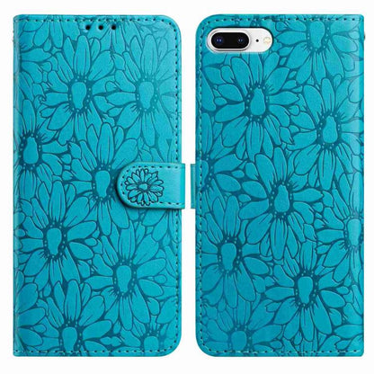 Daisy Embossed Leather Phone Case, For iPhone XS Max, For iPhone 8 Plus / 7 Plus