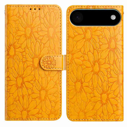 Daisy Embossed Leather Phone Case, For iPhone 17, For iPhone Air