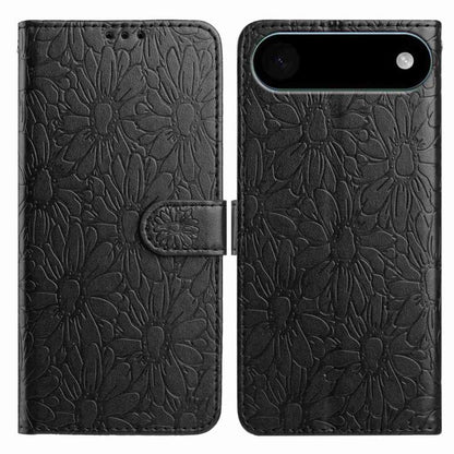 Daisy Embossed Leather Phone Case, For iPhone 17, For iPhone Air