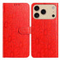 Daisy Embossed Leather Phone Case, For iPhone 17 Pro, For iPhone 17