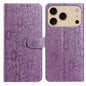 Daisy Embossed Leather Phone Case, For iPhone 17 Pro, For iPhone 17