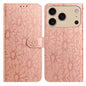 Daisy Embossed Leather Phone Case, For iPhone 17 Pro, For iPhone 17