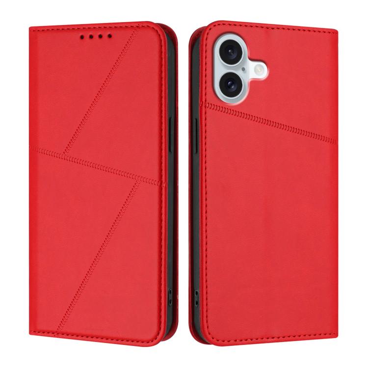 Strong Magnetic Frosted Flip Leather Phone Case, For iPhone 16 Pro, For iPhone 16 Plus, For iPhone 16