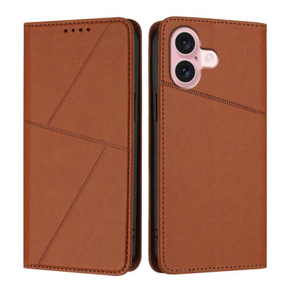 Strong Magnetic Frosted Flip Leather Phone Case, For iPhone 16 Pro, For iPhone 16 Plus, For iPhone 16