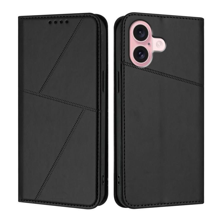 Strong Magnetic Frosted Flip Leather Phone Case, For iPhone 16 Pro, For iPhone 16 Plus, For iPhone 16