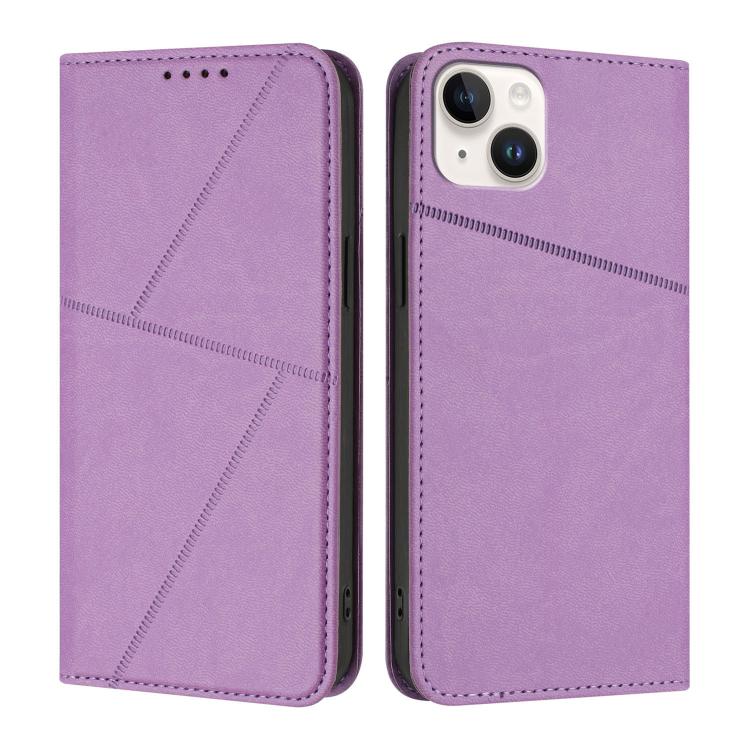 Strong Magnetic Frosted Flip Leather Phone Case, For iPhone 15 Pro Max, For iPhone 15 Pro, For iPhone 15 Plus