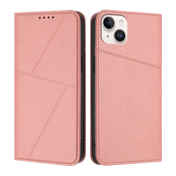 Strong Magnetic Frosted Flip Leather Phone Case, For iPhone 15 Pro Max, For iPhone 15 Pro, For iPhone 15 Plus