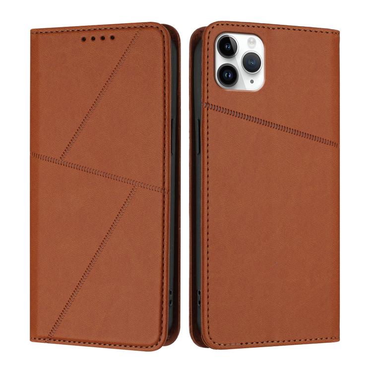 Strong Magnetic Frosted Flip Leather Phone Case, For iPhone 12 mini, For iPhone 11 Pro Max, For iPhone 11