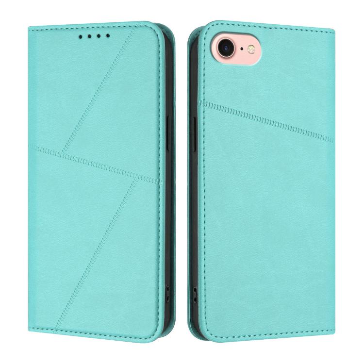 Strong Magnetic Frosted Flip Leather Phone Case, For iPhone 14 Pro, For iPhone 14 Pro Max, For iPhone SE 2022 / SE 2020 / 8 / 7