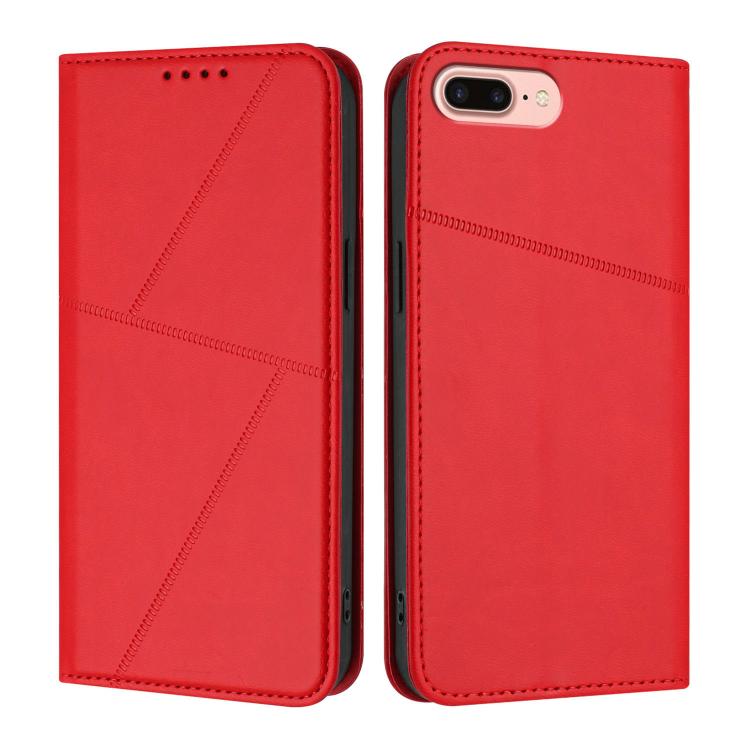 Strong Magnetic Frosted Flip Leather Phone Case, For iPhone XS Max, For iPhone 8 Plus / 7 Plus / 6 Plus