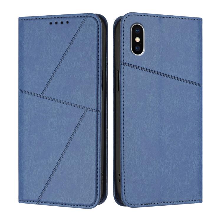 Strong Magnetic Frosted Flip Leather Phone Case, For iPhone 11 Pro, For iPhone X / XS, For iPhone XR