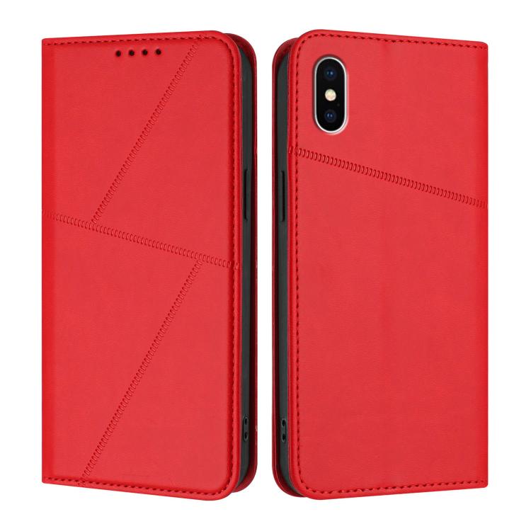 Strong Magnetic Frosted Flip Leather Phone Case, For iPhone 11 Pro, For iPhone X / XS, For iPhone XR