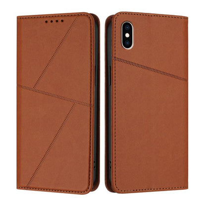 Strong Magnetic Frosted Flip Leather Phone Case, For iPhone XS Max, For iPhone 8 Plus / 7 Plus / 6 Plus