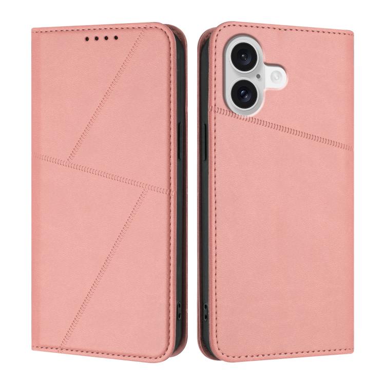 Strong Magnetic Frosted Flip Leather Phone Case, For iPhone 17, For iPhone Air, For iPhone 16 Pro Max