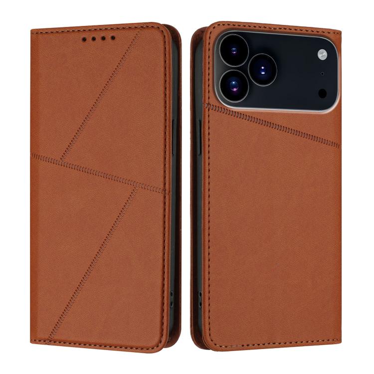 Strong Magnetic Frosted Flip Leather Phone Case, For iPhone 17e / 16e, For iPhone 17 Pro Max, For iPhone 17 Pro