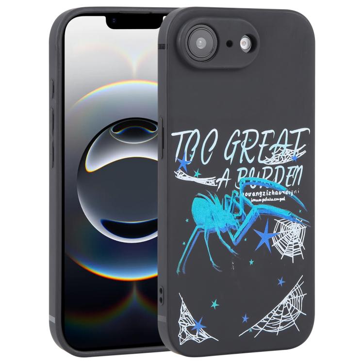 Graffiti Spider TPU Phone Case, For iPhone 16e, For iPhone 16 Pro Max, For iPhone 16 Pro, For iPhone 16 Plus