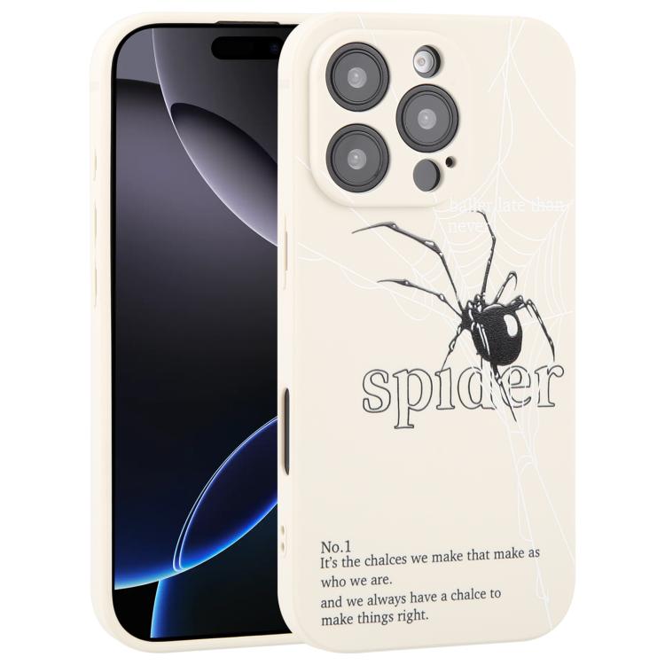 Graffiti Spider TPU Phone Case, For iPhone 16e, For iPhone 16 Pro Max, For iPhone 16 Pro, For iPhone 16 Plus