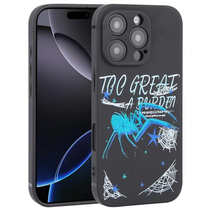 Graffiti Spider TPU Phone Case, For iPhone 16e, For iPhone 16 Pro Max, For iPhone 16 Pro, For iPhone 16 Plus