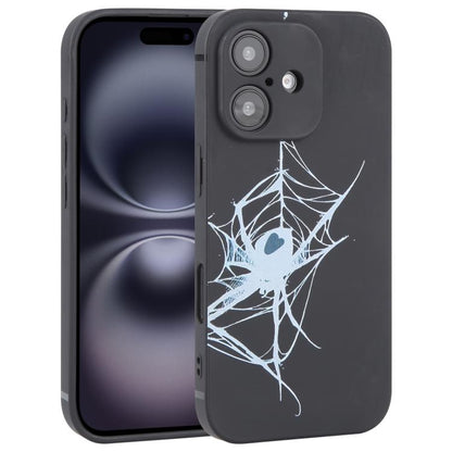 Graffiti Spider TPU Phone Case, For iPhone 16e, For iPhone 16 Pro Max, For iPhone 16 Pro, For iPhone 16 Plus