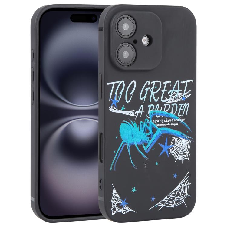 Graffiti Spider TPU Phone Case, For iPhone 16, For iPhone 15 Pro Max, For iPhone 15 Pro, For iPhone 15 Plus