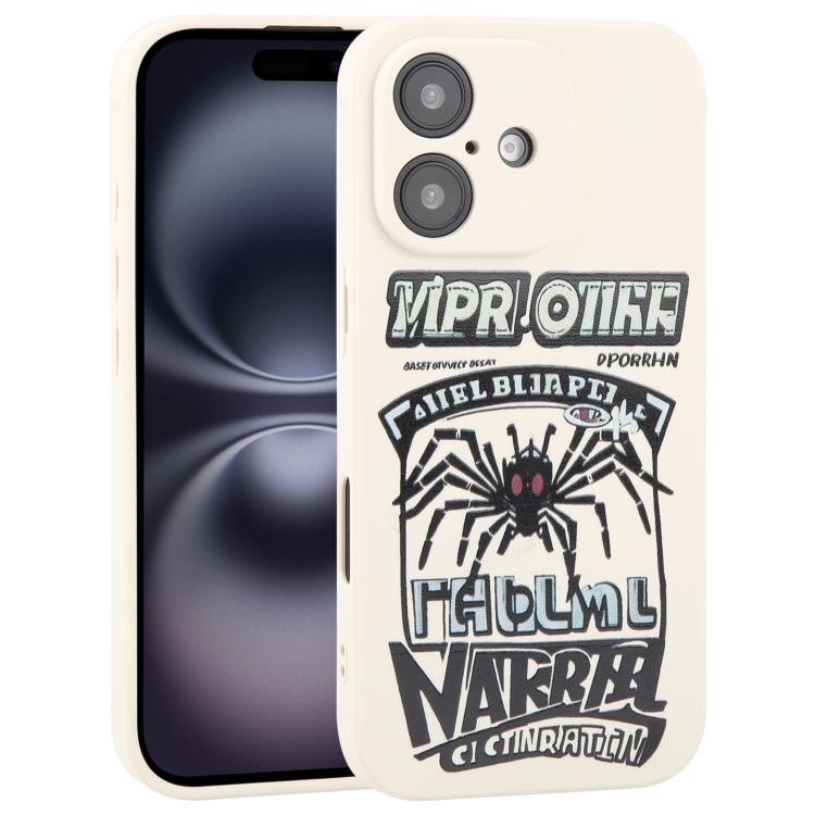 Graffiti Spider TPU Phone Case, For iPhone 16, For iPhone 15 Pro Max, For iPhone 15 Pro, For iPhone 15 Plus