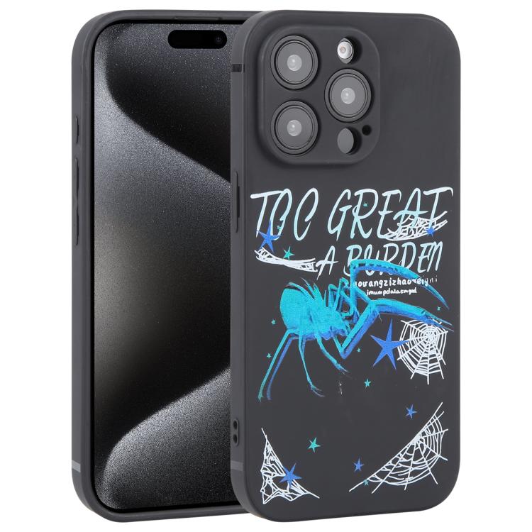 Graffiti Spider TPU Phone Case, For iPhone 16, For iPhone 15 Pro Max, For iPhone 15 Pro, For iPhone 15 Plus