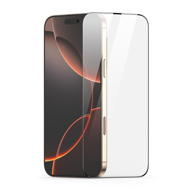 DUX DUCIS Roga Series 2.5D HD Fully Transparent Tempered Screen Protector with Dust Removal Quick-Attach Box, For iPhone 17 Pro Max, For iPhone 17 Pro, For iPhone 17, For iPhone Air, For iPhone 16e, For iPhone 16 Pro Max, For iPhone 16 Pro