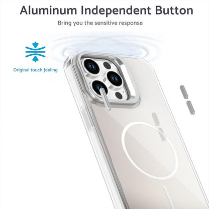 Gradient Discolor Lens Kickstand Magsafe Phone Case, For iPhone 14 Pro Max, For iPhone 13 Pro Max, For iPhone 13 Pro, For iPhone 12 / 12 Pro