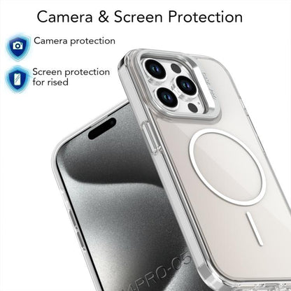 Gradient Discolor Lens Kickstand Magsafe Phone Case, For iPhone 14 Pro Max, For iPhone 13 Pro Max, For iPhone 13 Pro, For iPhone 12 / 12 Pro