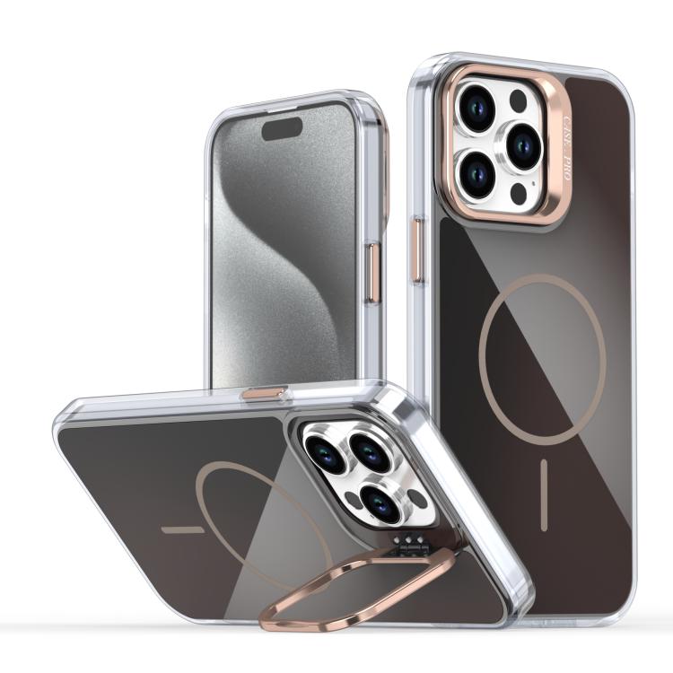 Gradient Discolor Lens Kickstand Magsafe Phone Case, For iPhone 14 Pro Max, For iPhone 13 Pro Max, For iPhone 13 Pro, For iPhone 12 / 12 Pro