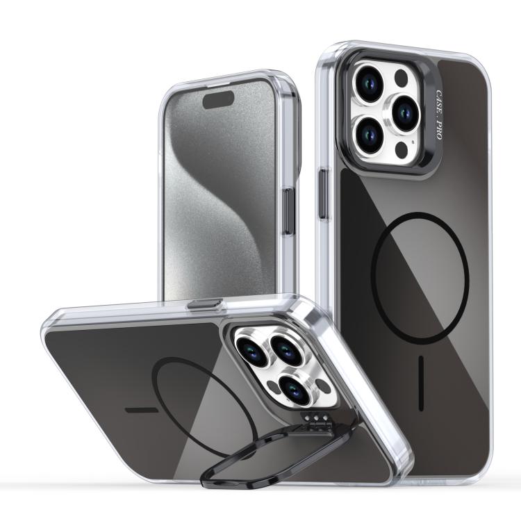 Gradient Discolor Lens Kickstand Magsafe Phone Case, For iPhone 14 Pro Max, For iPhone 13 Pro Max, For iPhone 13 Pro, For iPhone 12 / 12 Pro