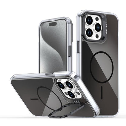 Gradient Discolor Lens Kickstand Magsafe Phone Case, For iPhone 14 Pro Max, For iPhone 13 Pro Max, For iPhone 13 Pro, For iPhone 12 / 12 Pro