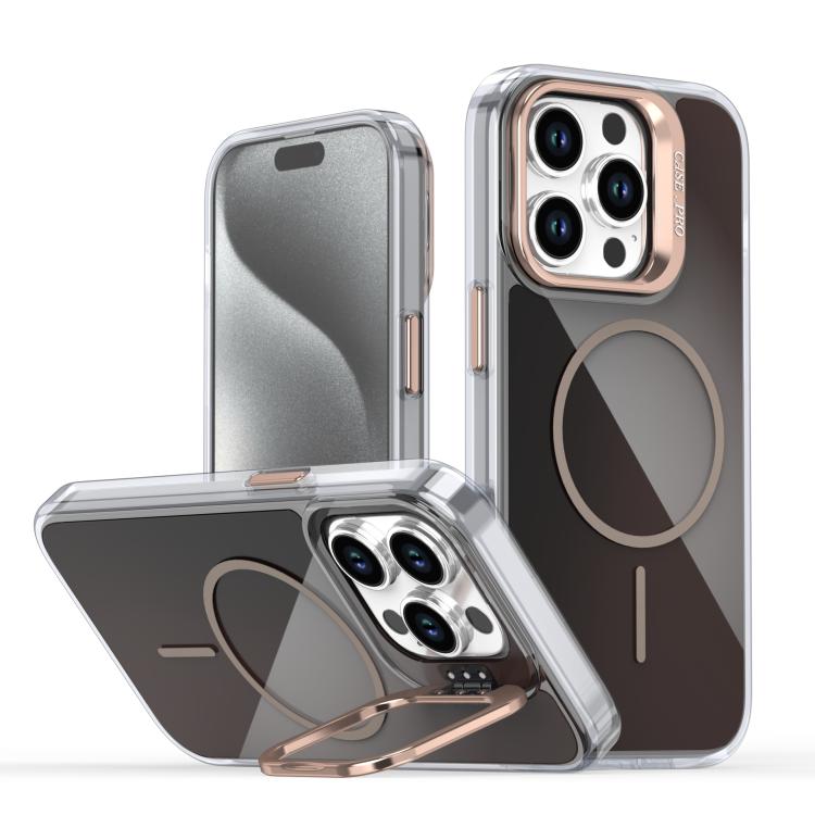 Gradient Discolor Lens Kickstand Magsafe Phone Case, For iPhone 14 Pro Max, For iPhone 13 Pro Max, For iPhone 13 Pro, For iPhone 12 / 12 Pro