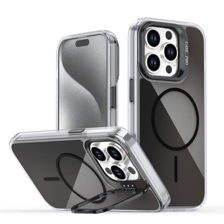 Gradient Discolor Lens Kickstand Magsafe Phone Case, For iPhone 14 Pro Max, For iPhone 13 Pro Max, For iPhone 13 Pro, For iPhone 12 / 12 Pro