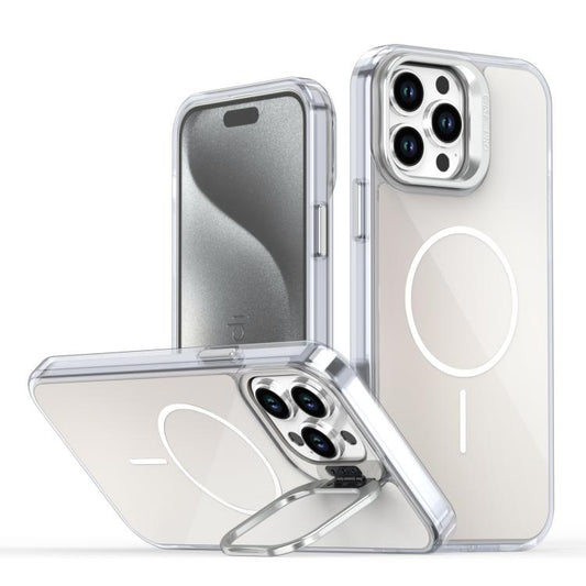 Gradient Discolor Lens Kickstand Magsafe Phone Case, For iPhone 12 Pro Max, For iPhone 11