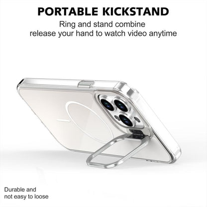 Gradient Discolor Lens Kickstand Magsafe Phone Case, For iPhone 12 Pro Max, For iPhone 11