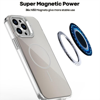 Gradient Discolor Lens Kickstand Magsafe Phone Case, For iPhone 12 Pro Max, For iPhone 11