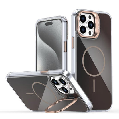 Gradient Discolor Lens Kickstand Magsafe Phone Case, For iPhone 12 Pro Max, For iPhone 11