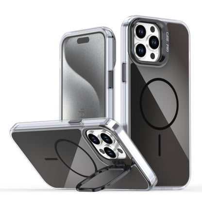 Gradient Discolor Lens Kickstand Magsafe Phone Case, For iPhone 12 Pro Max, For iPhone 11