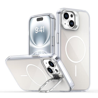 Gradient Discolor Lens Kickstand Magsafe Phone Case, For iPhone 12 Pro Max, For iPhone 11