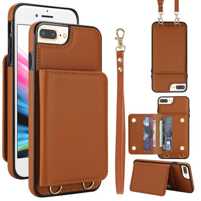 Crossbody Dual-buckle Wallet RFID Back Leather Phone Case, For iPhone 14 Pro Max, For iPhone SE 2022 / SE 2020 / 8 / 7, For iPhone 13 Pro Max