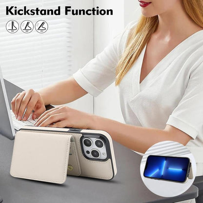 Crossbody Dual-buckle Wallet RFID Back Leather Phone Case, For iPhone 12 Pro Max, For iPhone 12 mini, For iPhone 11 Pro Max